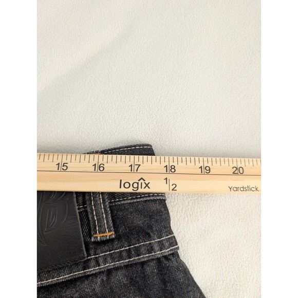 Y2K Ruff Ryders Dirty Denim Jean Size 38x32 Black Light Wash Baggy Streetwear - Picture 7 of 9